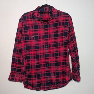 J.Crew Flannel Slim-fit Red and Black Shirt - Size S